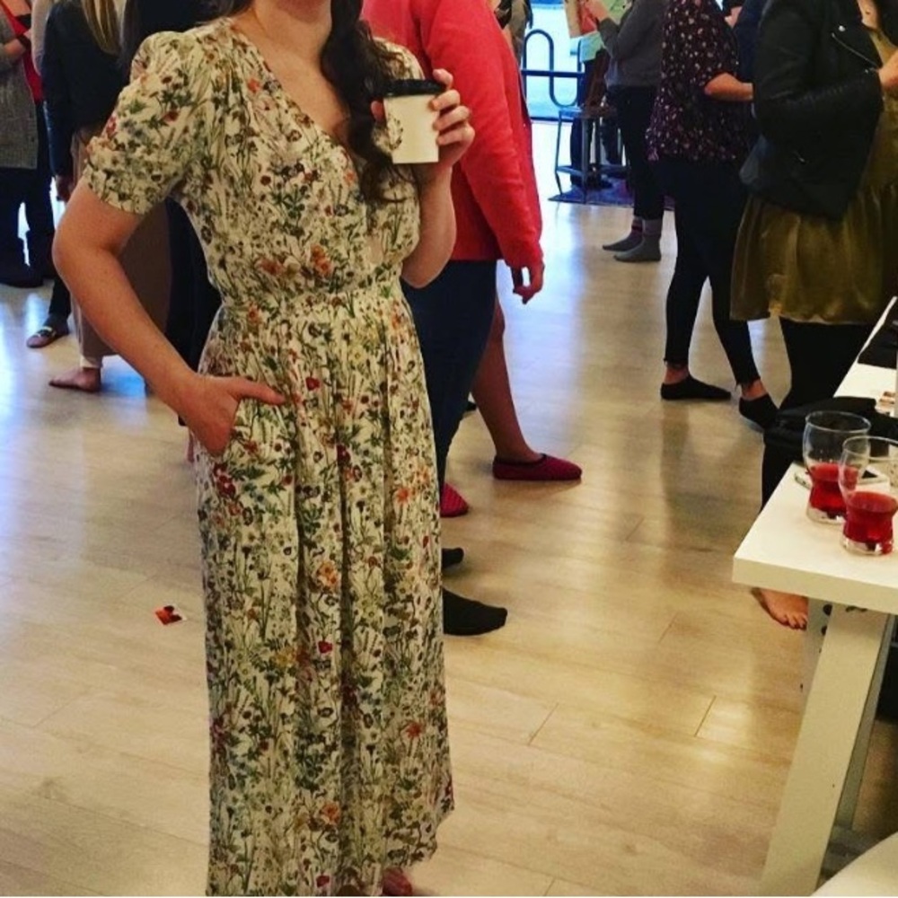 Floral Print Maxi Dress H&M